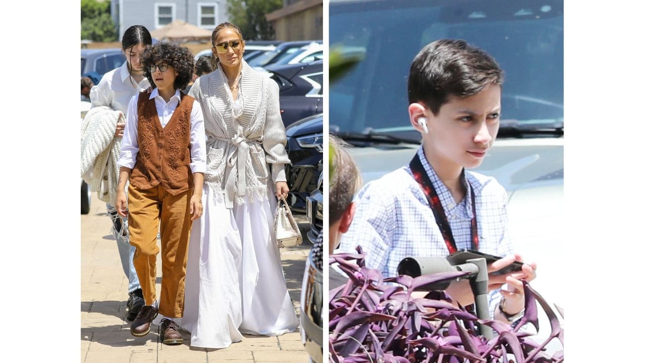 Jennifer Lopez y su familia