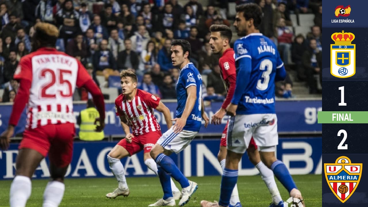 Dolorosa derrota del Real Oviedo; Alanís los 90 minutos