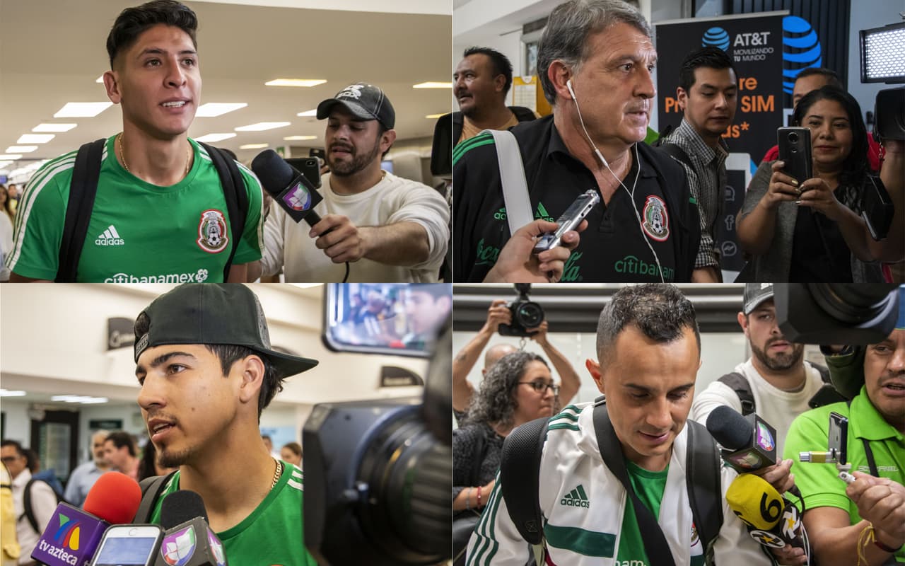 Una gran cantidad de reporteros y camarógrafos, así como de aficionados, estuvieron presentes en el Aeropuerto Internacional de la Ciudad de México donde este lunes arribaron varios miembros del Tri, además del Gerardo 'Tata' Martino y algunos directivos, luego de la consecución del título de la Copa Oro 2019 al vencer 1-0 a Estados Unidos en la Gran Final el domingo en Chicago.