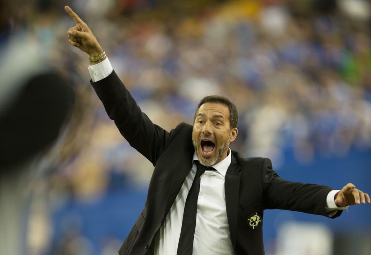 Campeón con el América ante el Impact de Montreal.