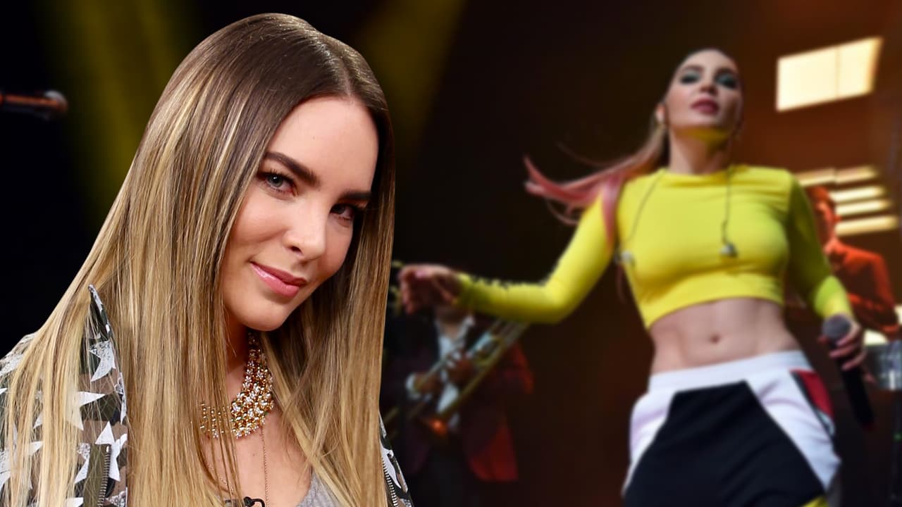 En esa ocasión, la actriz y cantante interpretó en el escenario el tema 'Amor a primera vista' junto a Horacio Palencia y Los Ángeles Azules, situación por la cual se acercó al público y bailó con Christian Nodal durante el musical.
<br>