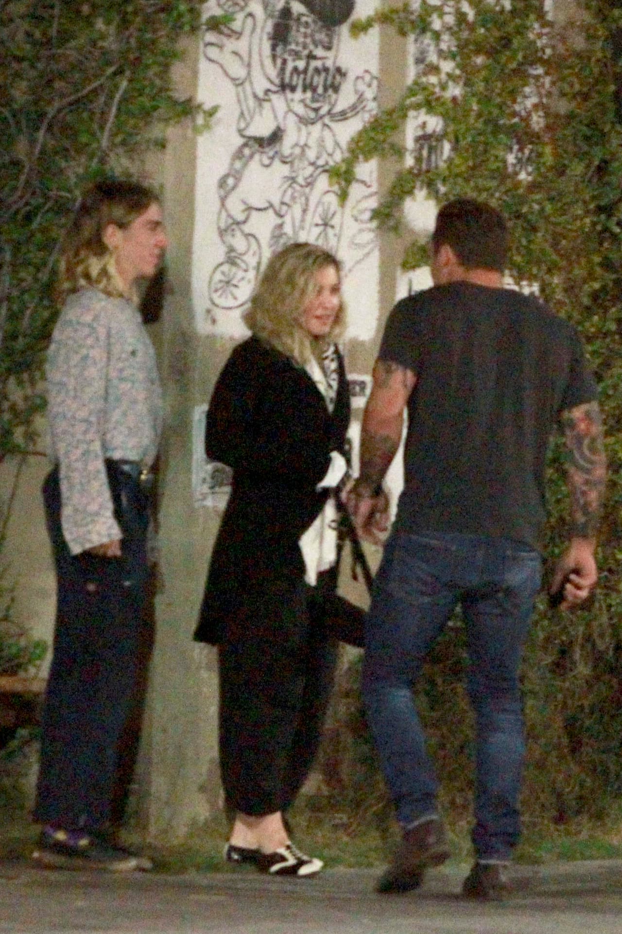 Junto a ella se encontraba su hijo Rocco.