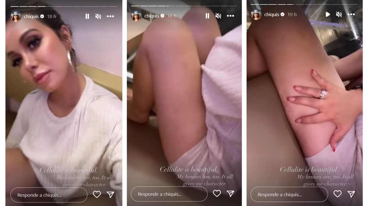 Chiquis Rivera muestra su celulitis.
