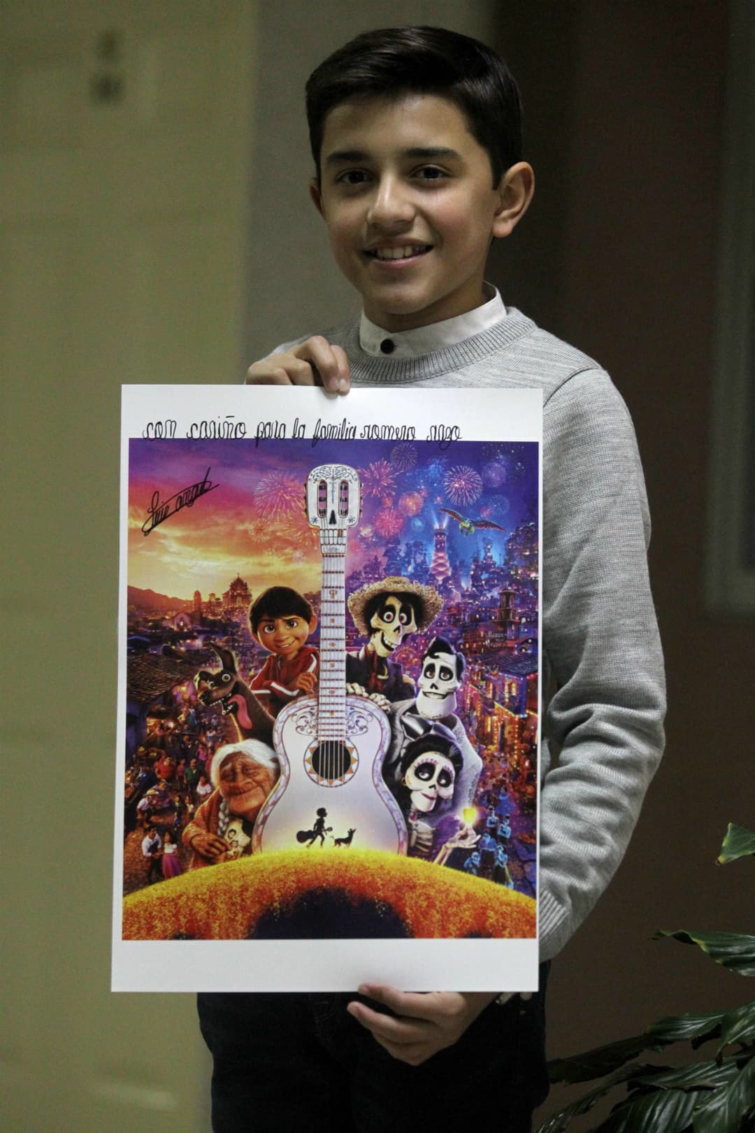 A su corta edad, Luis Ángel Jaramillo está probando el sabor de la fama gracias a que prestó su voz a Miguel en la versión en español de la película de Pixar 'Coco'.