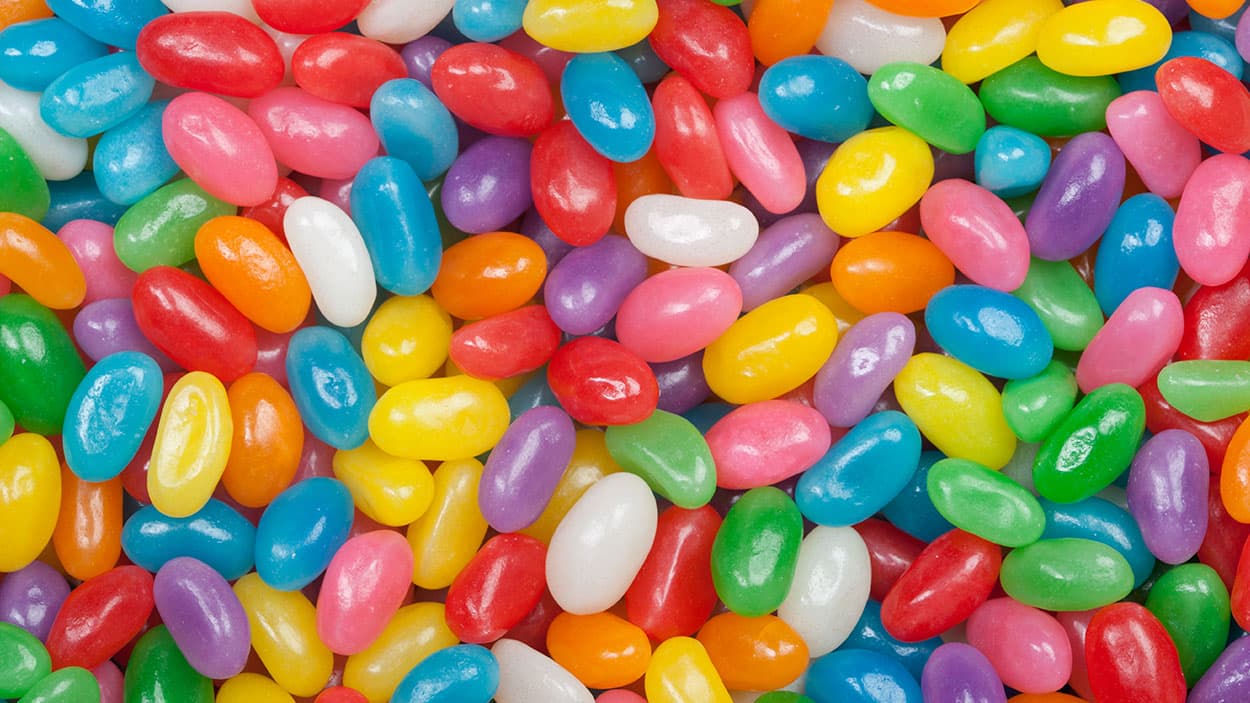 6.) Jelly Beans are a classic but there's other candy in the trick-or-treat bag begging to be eaten.
