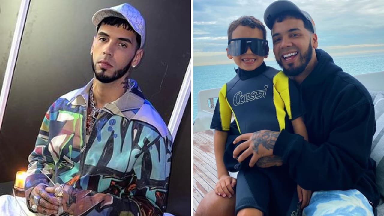 Anuel AA se deja ver por primera vez con su hijo tras ser acusado de ser un papá ausente
