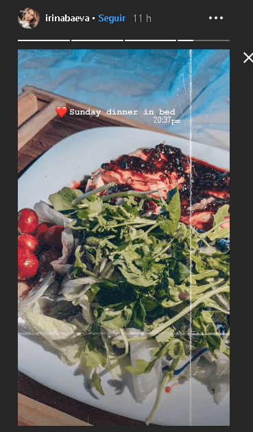 Ambos concluyeron su fin de semana juntos y disfrutando una saludable cena.