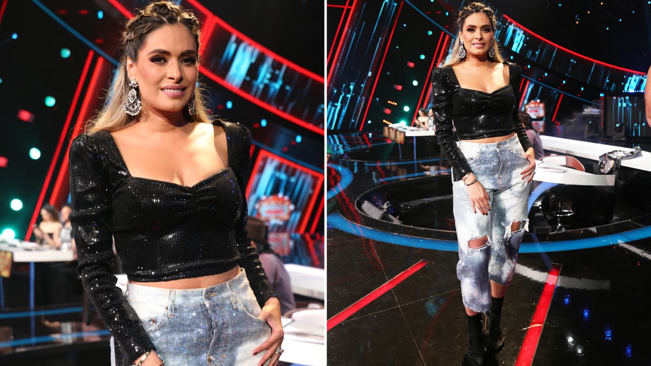 En la cuarta gala de Pequeños Gigantes, Galilea repitió su elección estilística del segundo show con unos cómodos jeans.
