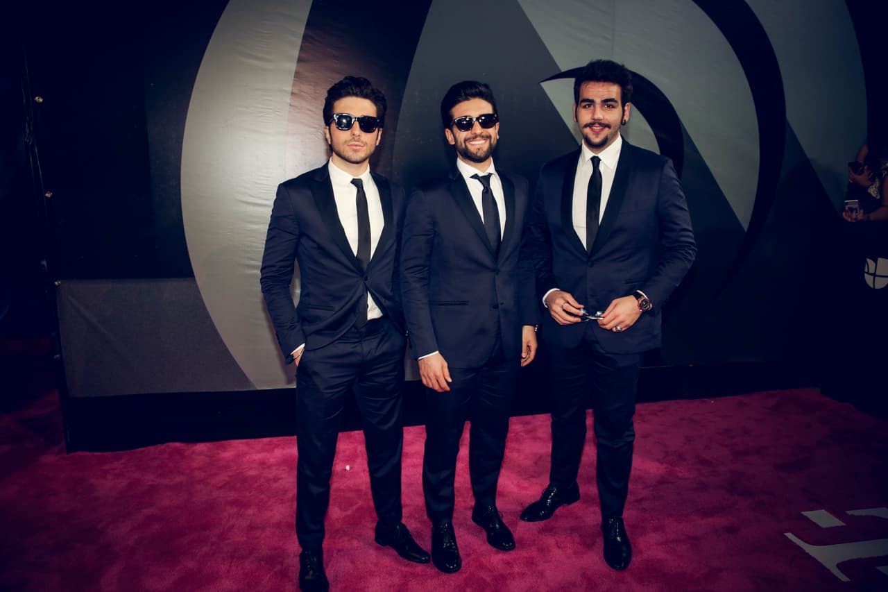 No fue difícil incluír a los italianos de Il Volo en la lista. Lucieron impecables con sus trajes de corte perfecto y delgadas corbatas oscuras.