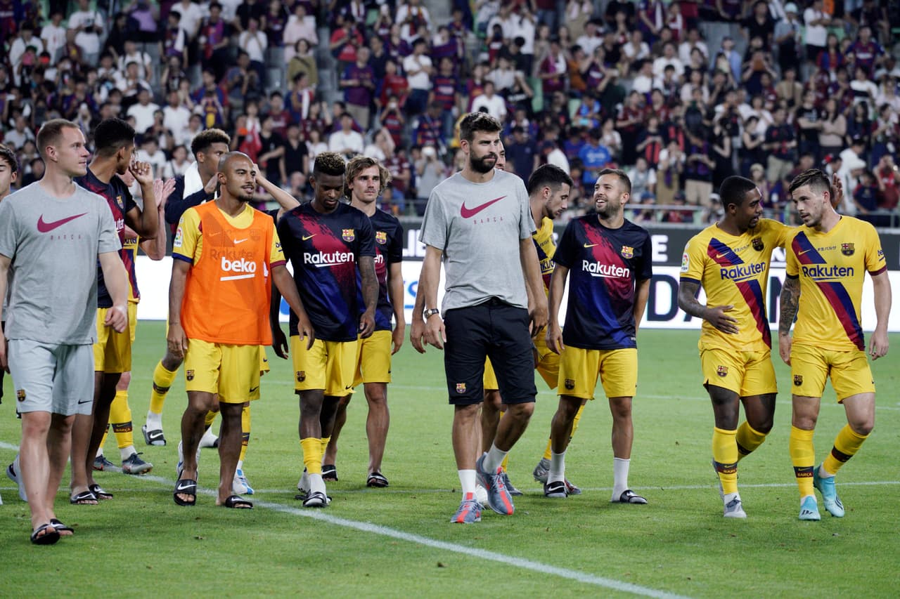 Gerard Piqué no vio actividad por molestias musculares.