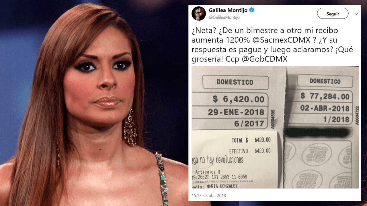 Así reclamó Galilea Montijo el costo del agua en la Ciudad de México: "Qué grosería"