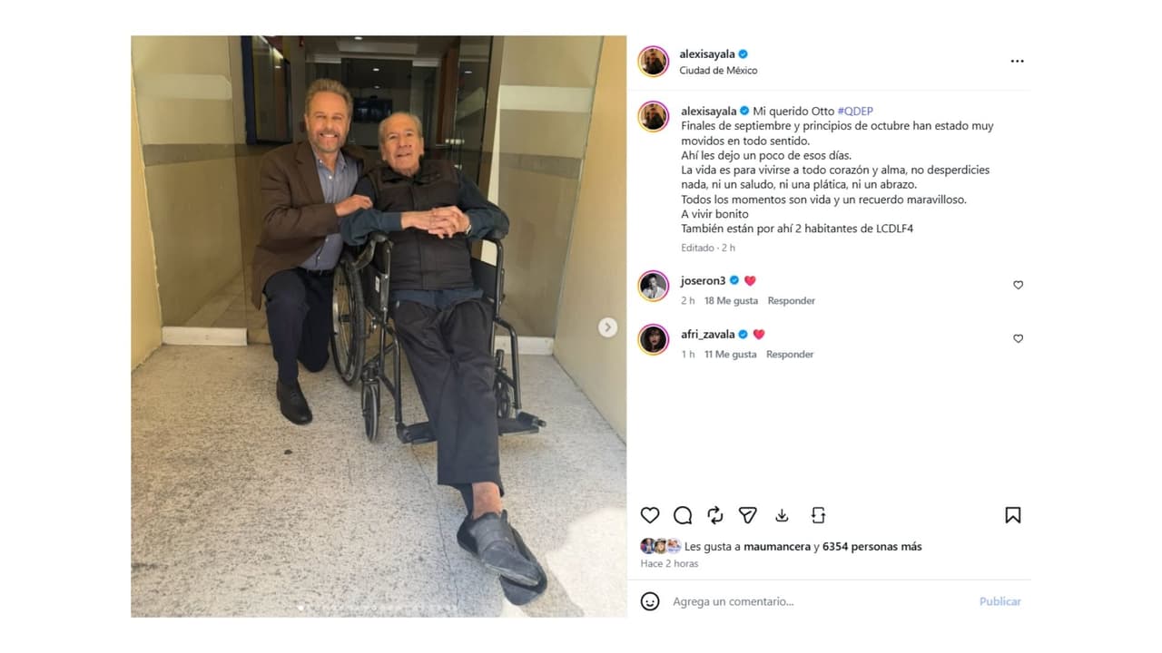 Así se veía Otto Sirgo semanas antes de su fallecimiento.