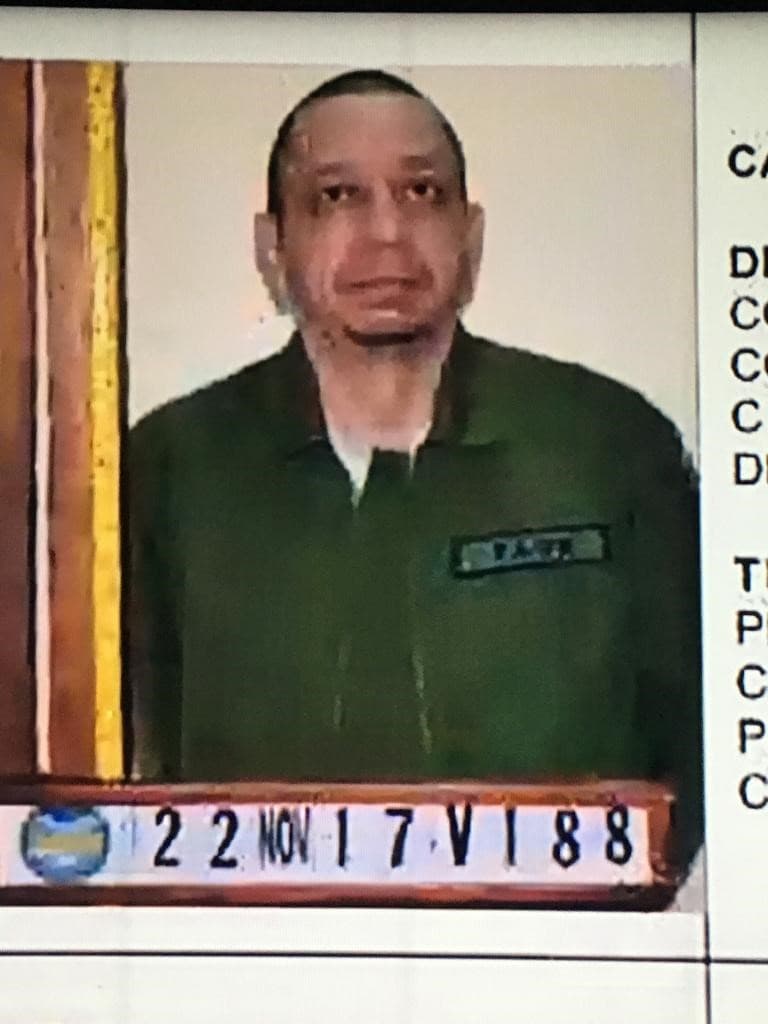 Alirio José Zambrano in an image after his arrest.