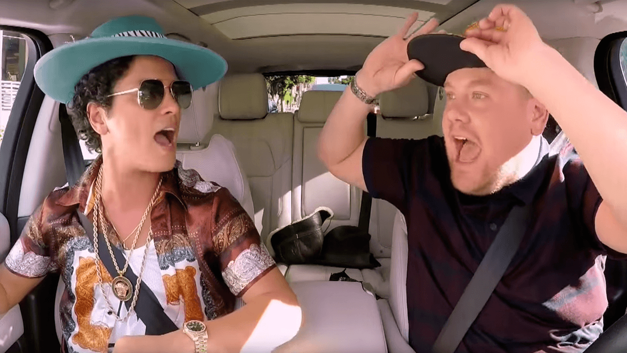 Bruno Mars Completely Nails Carpool Karaoke