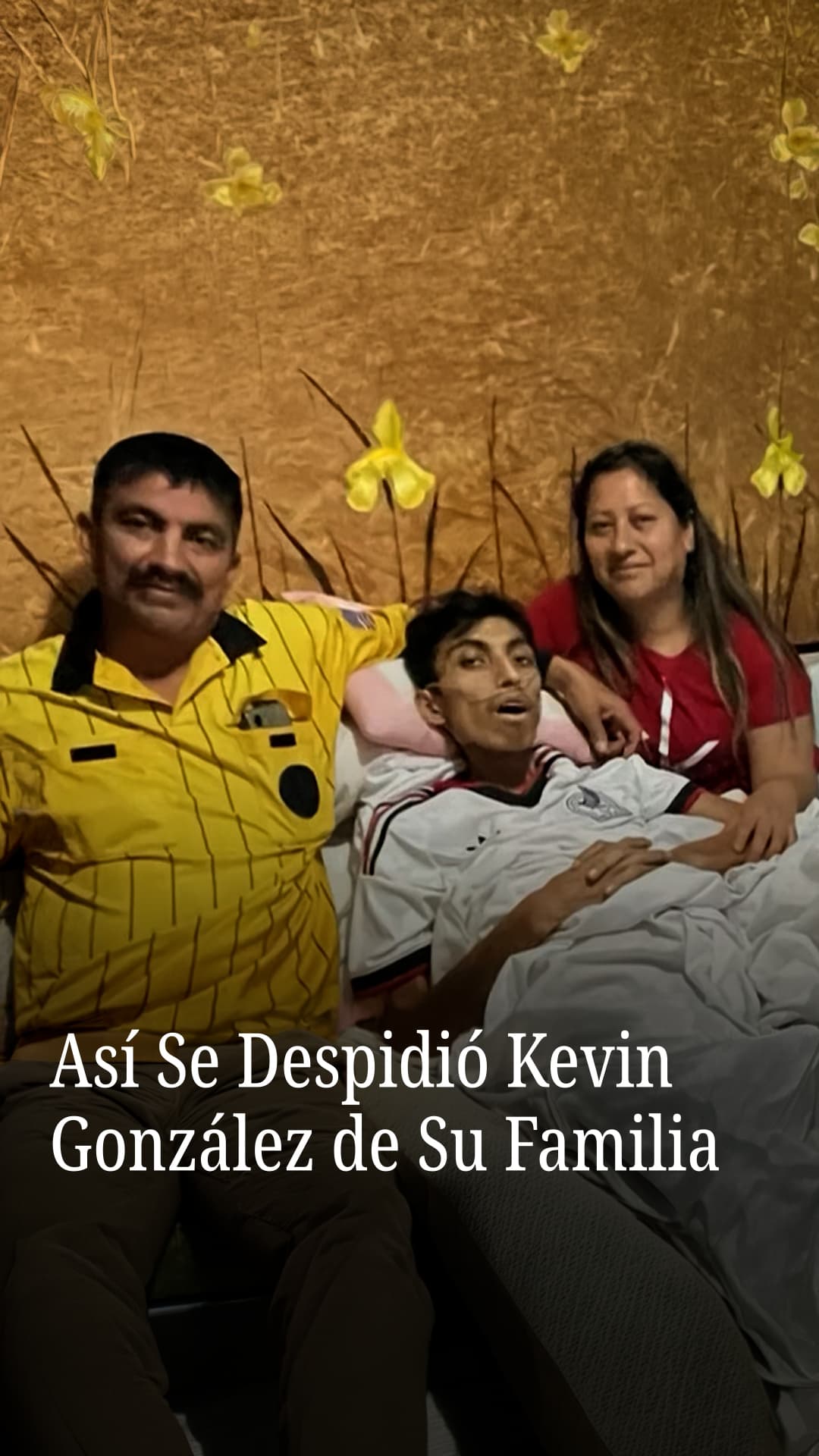 Así se despidió Kevin González de su familia en México