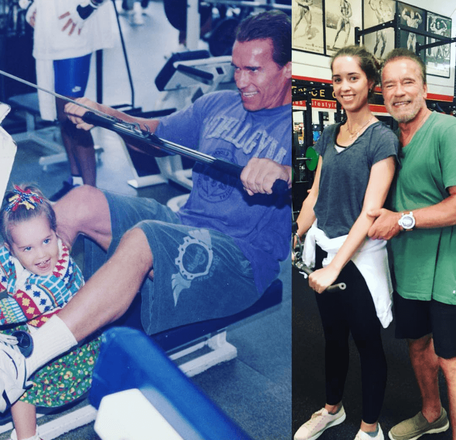 Arnold Schwarzenegger y su hija Christina