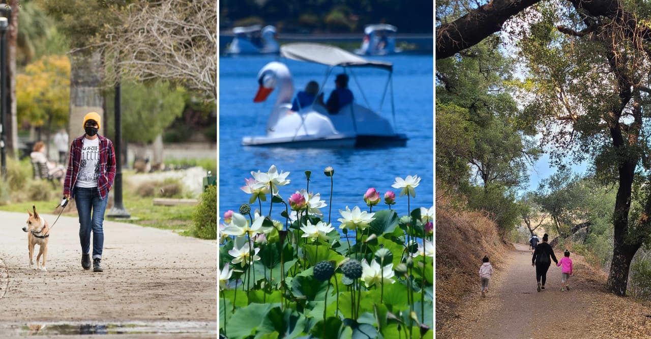 En el sur de California, la 
<a href="http://www.publichealth.lacounty.gov/media/Coronavirus/docs/HOO/HOO_SaferatHome_SurgeResponse.pdf" target="_blank">recreación al aire libre está permitida</a> y es importante para mantener la salud mental.