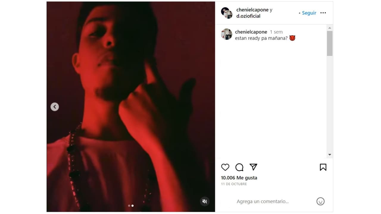 Hijo de Kendo Kaponi, Cheniel Capone, cantó sobre la muerte días antes de fallecer.