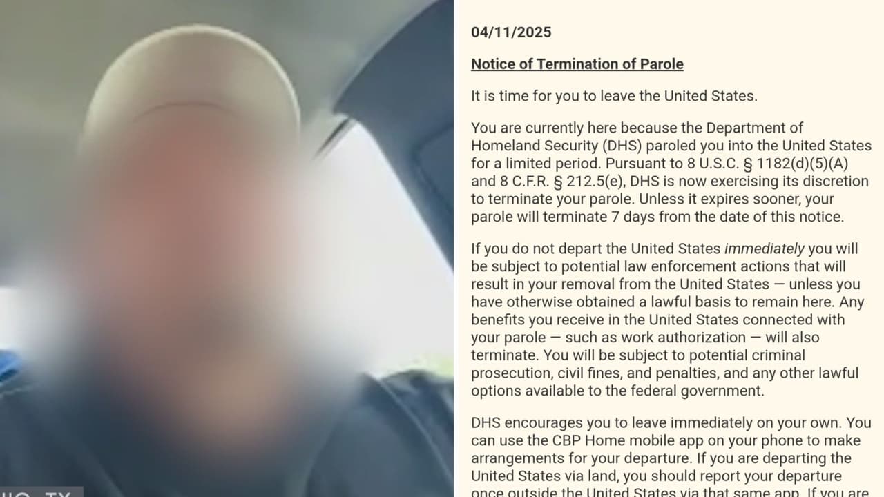 Inmigrante que recibe carta de abandonar Estados Unidos relata lo que sintió