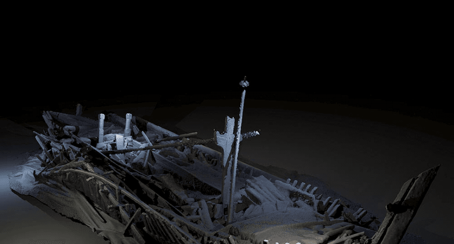 Descubren un barco intacto de más de 2,400 años de antigüedad en el fondo del mar Negro
