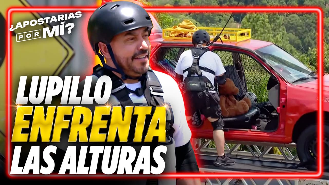 ¡AY NANITA! Lupillo suda la gota gorda en el desafío a más de 15 metros de altura