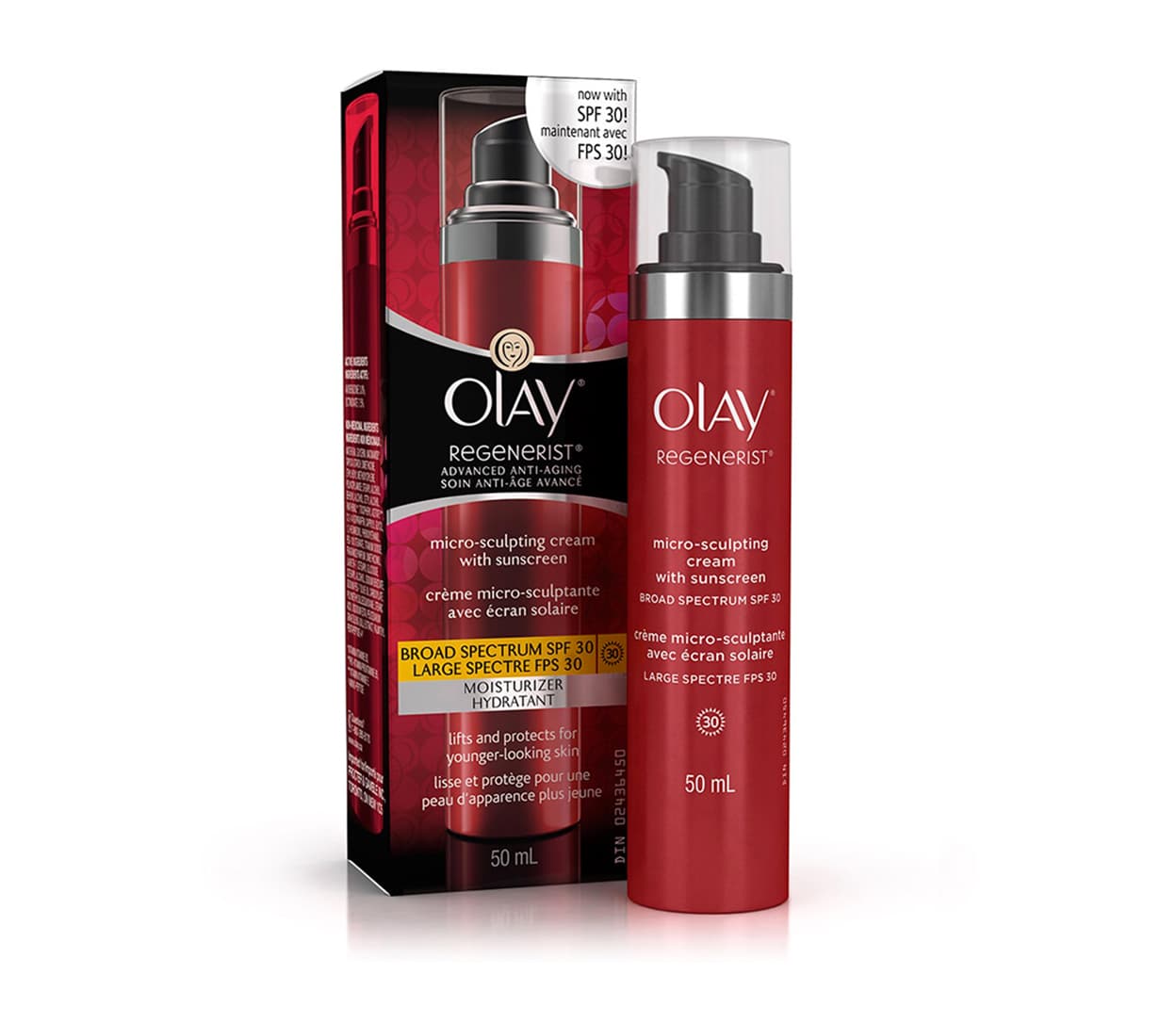 Crema, Olay Regeneriste Micro Sculpting cream SPF30, Olay, $26 dólares. Esta crema mantiene la piel humectada mientras combate las arrugas. Su formula tiene SPF del 30 por lo que te ahorras dinero al no gastar en un protector solar. Su textura suave y ligera deja la piel de la cara suave. Además, después de usarla continuamente verás como realmente previene y trata las arrugas.
