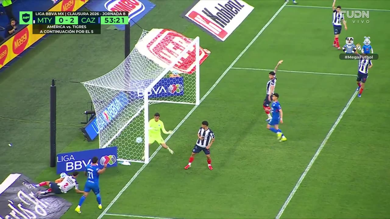 ¿Qué acaba de pasar? El VAR salva a Rayados del gol más surreal del torneo