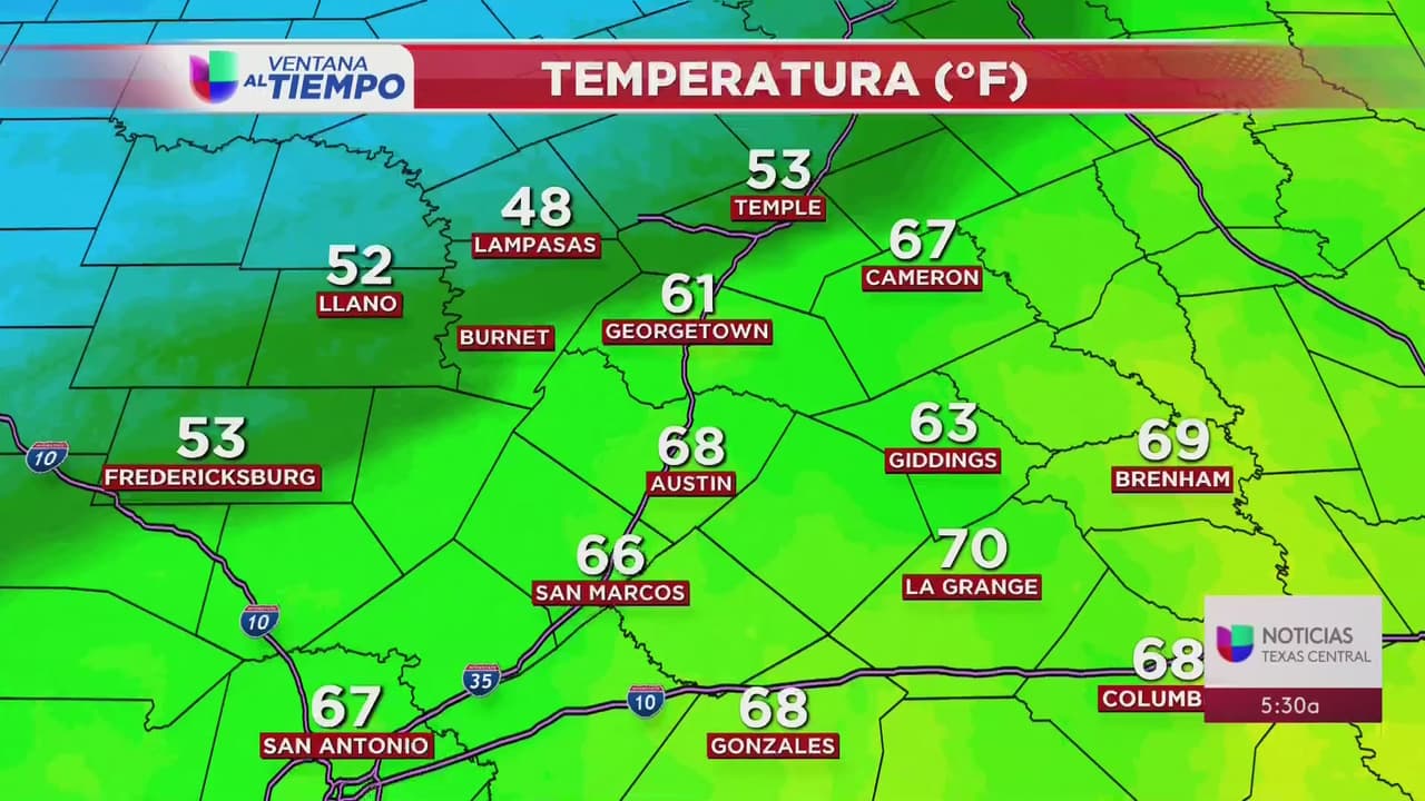 Frente frío provocará un descenso en las temperaturas