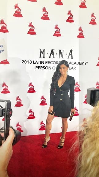 Hace un año, Francisca también acudió a esta celebración de la música en la que el grupo Maná fue homenajeado.