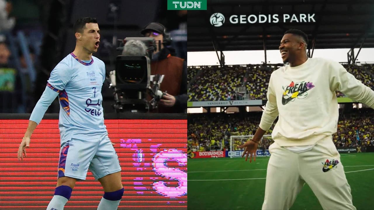 ¡Frente a Messi! Antetokounmpo pelotea y celebra como CR7 