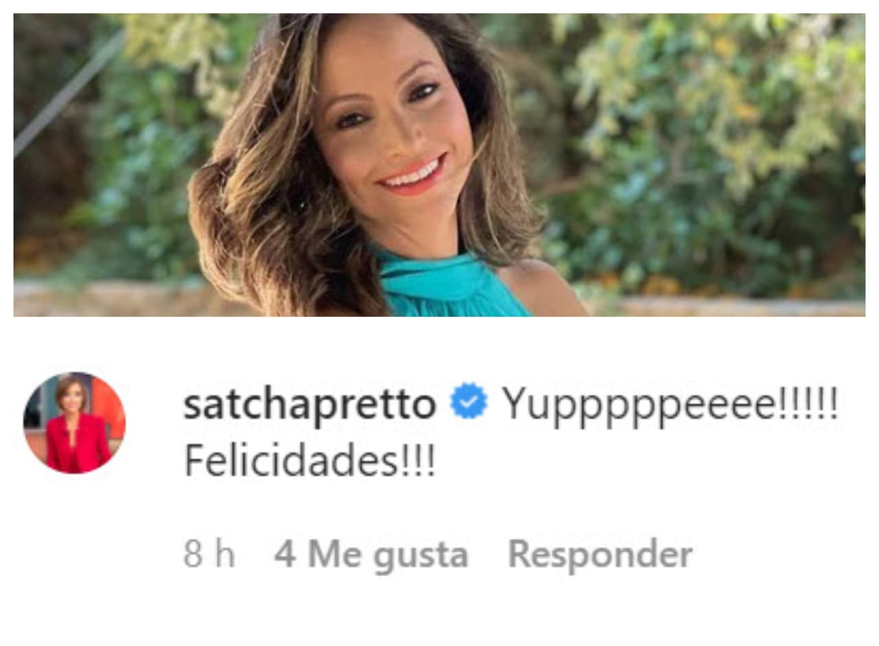 Satcha Pretto dejó por sentada su felicidad ante la noticia. 
<br>
