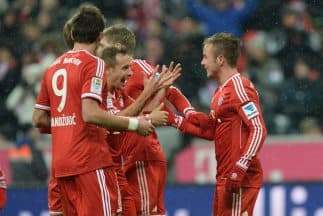 Bayern ya aseguró la punta de mitad de temporada en la Bundesliga.
