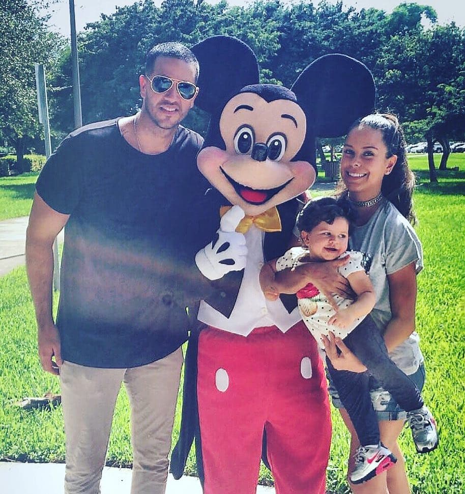 Así lucía Anabella cuando aún no nacía su hermanita menor.