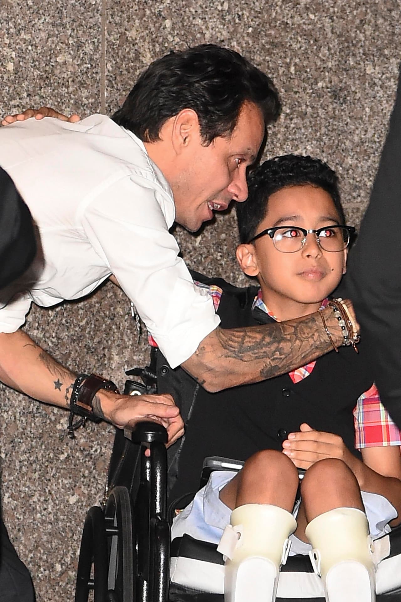 El peque no quería que este encuentro terminara.