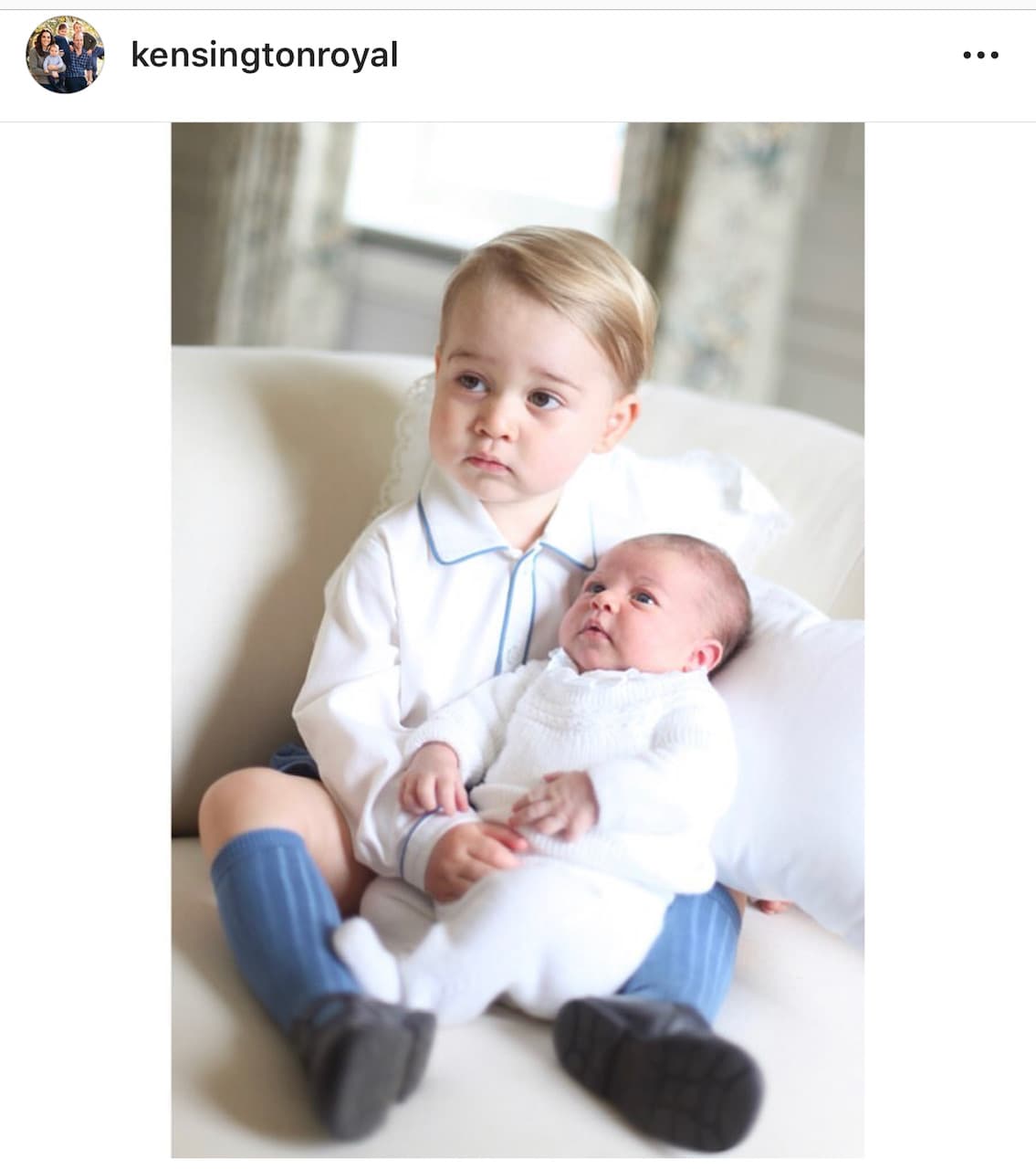 Las primeras imágenes oficiales de la princesa Charlotte y del príncipe Louis (foto) también fueron tomadas por Kate, al igual que el primer día que asistió el príncipe George a la escuela. Todas también fueron publicadas en la cuenta oficial del palacio de Kensington.
