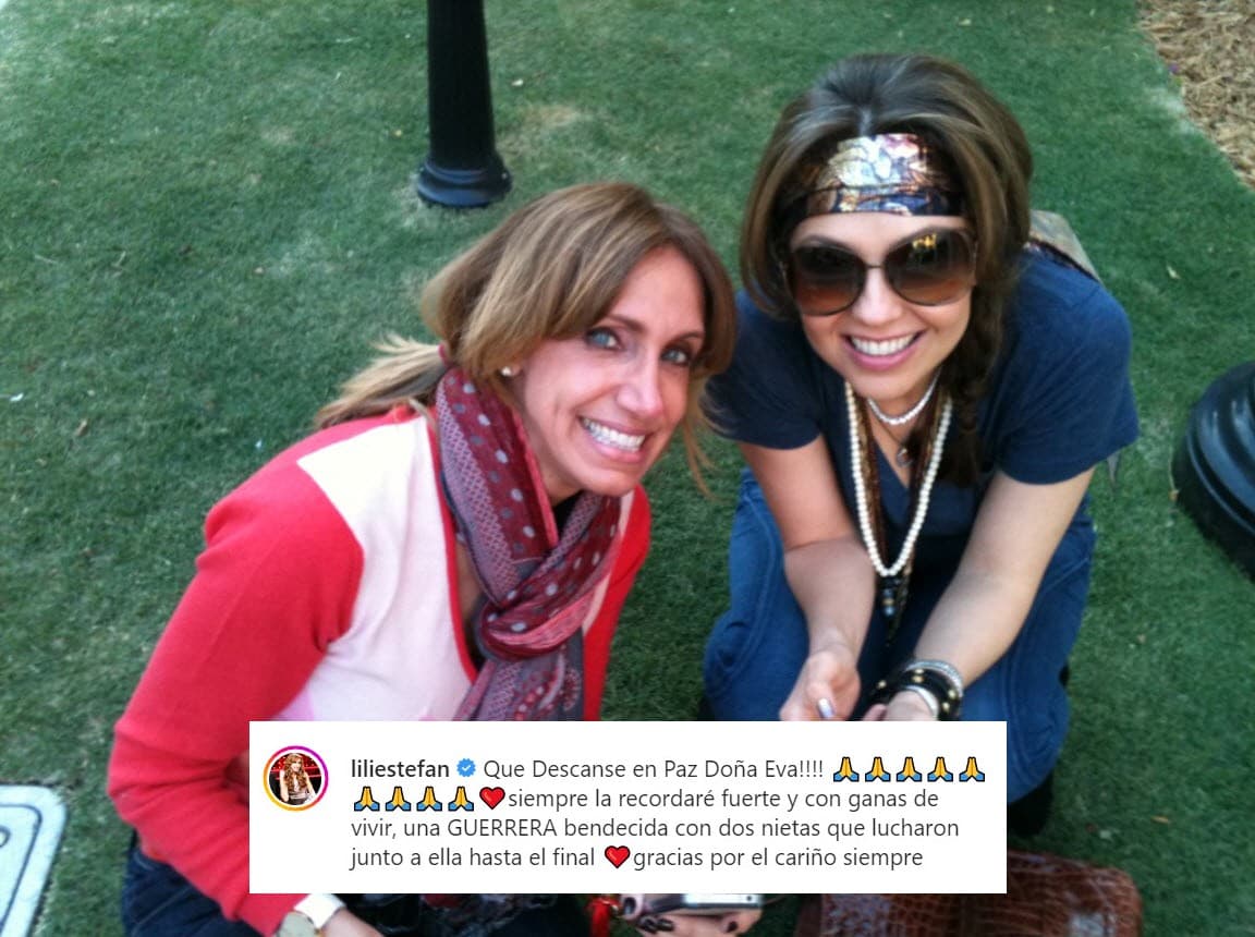 <b>Lili Estefan</b>, una de las mejores amigas de Thalía, compartió la tristeza de la familia y reconoció que doña Eva fue una "guerrera bendecida".