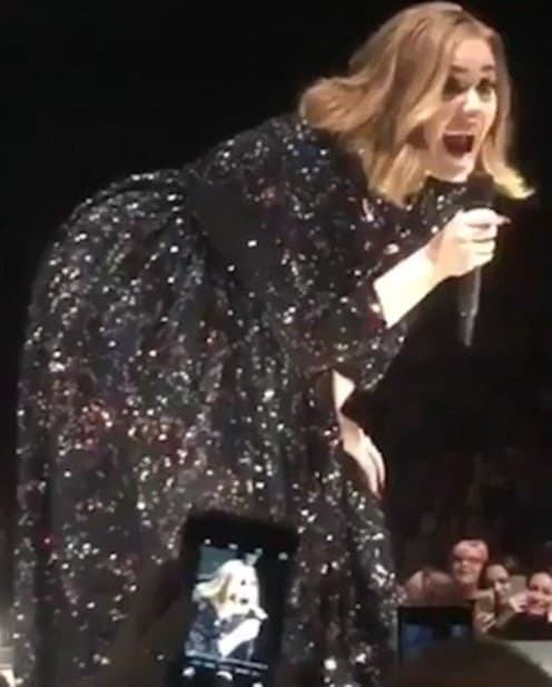 "Mi trasero podría romperme la espalda, estan grande", dijo Adele con su característico sentido del humor.