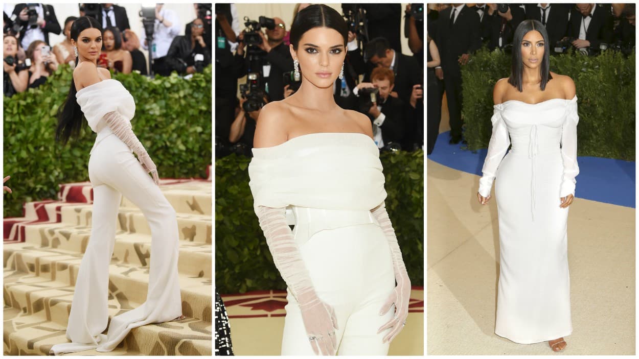 La que decepcionó un poco fue la supermodelo Kendall Jenner, quien vistió de blanco trayendo a la memoria el vestido que usó su hermana Kim Kardashian el año pasado para el mismo evento.