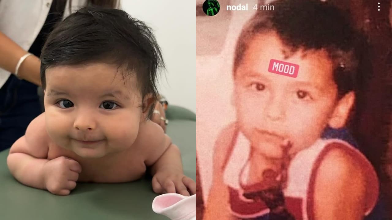 Hay quienes aseguran que Inti, la hija de Christian Nodal y Cazzu, se parece más a él.