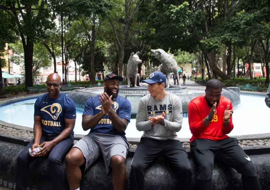Los jugadores se trasladaron a Coyoacán para seguir conociendo la Ciudad de México.