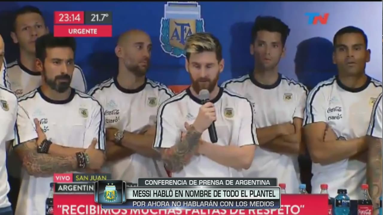 Messi y Argentina no hablarán más con la prensa por críticas y acusaciones