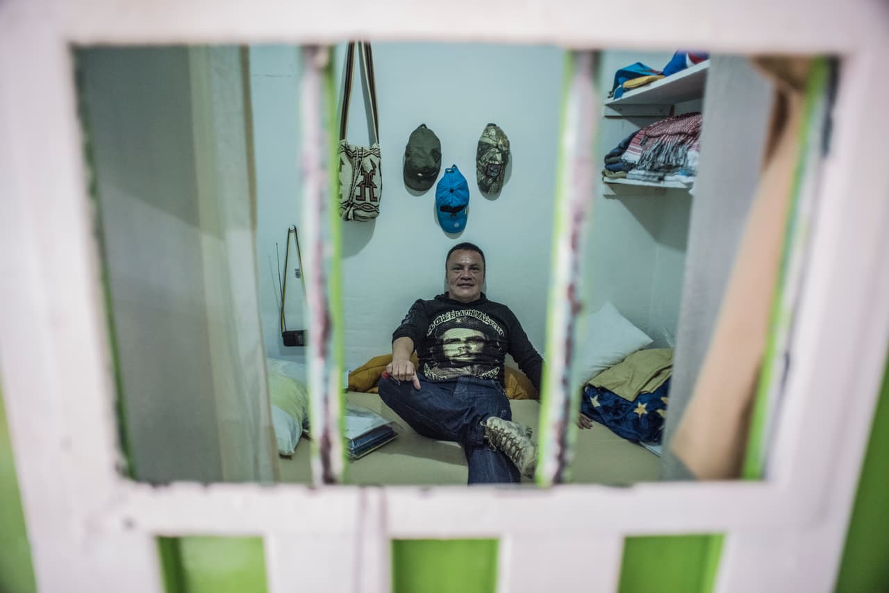 Bernal, en su celda de la cárcel de Chiquinquirá, a la espera de salir en libertad.