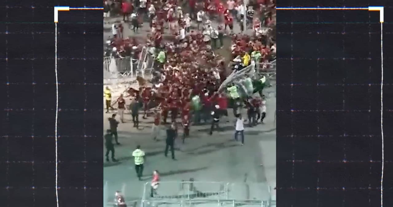 Fuertes disturbios en el Maracaná en la previa del Flamengo vs Mineiro