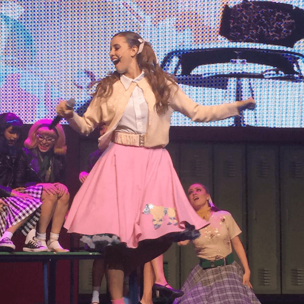 El musical 'Vaselina' le dio a Paulina la oportunidad de poder combinar la actuación y el canto.