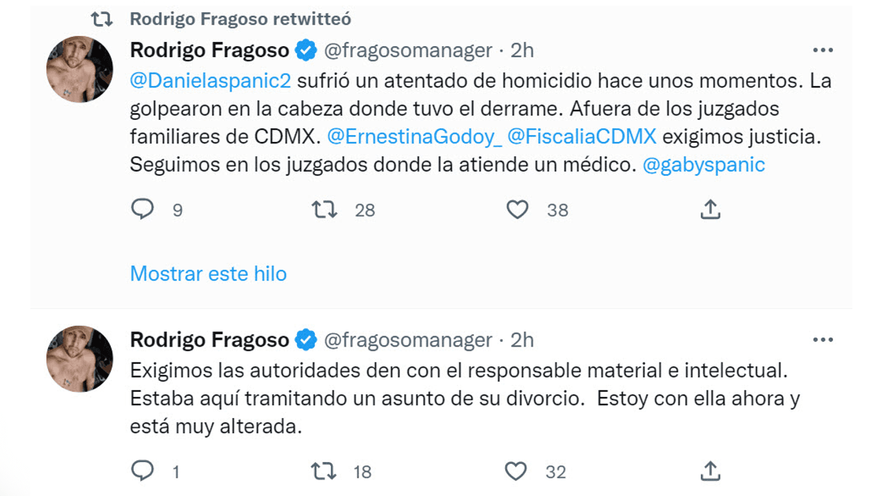 Rodrigo Fragoso denunció el hecho en redes sociales.