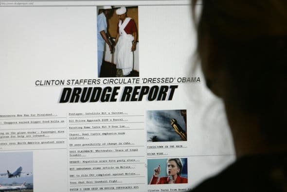 THE DRUDGE REPORT- A pesar de que la imagen de este portal se ve como algo de los años 90, su público es masivo. Este sitio web tiene grandes expectativas de crecimiento dentro de una década, aunque tampoco se descarta que pase a la historia.