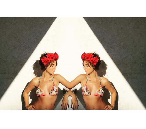 Tiene una figura delgada y bien torneada, no parece que es madre de dos hijos.