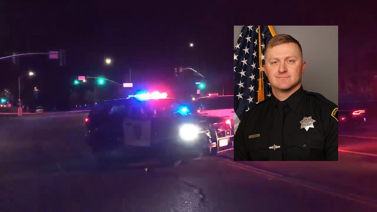 Persecución termina en tiroteo en Cal Expo que cobra las vidas de un alguacil, un perro oficial y un hombre