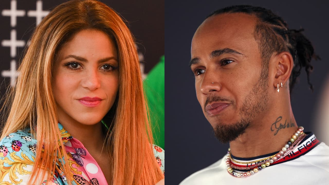 Shakira posa con Lewis Hamilton y la toma por la cintura: la foto de la que todos hablan