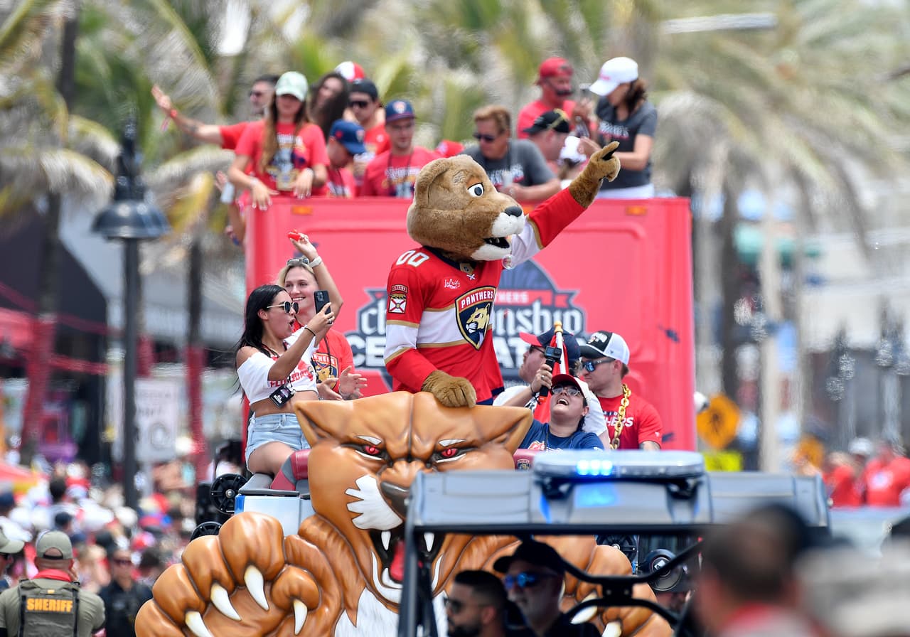Fort Lauderdale se viste de fiesta por el título de los Florida Panthers en la Copa Stanley